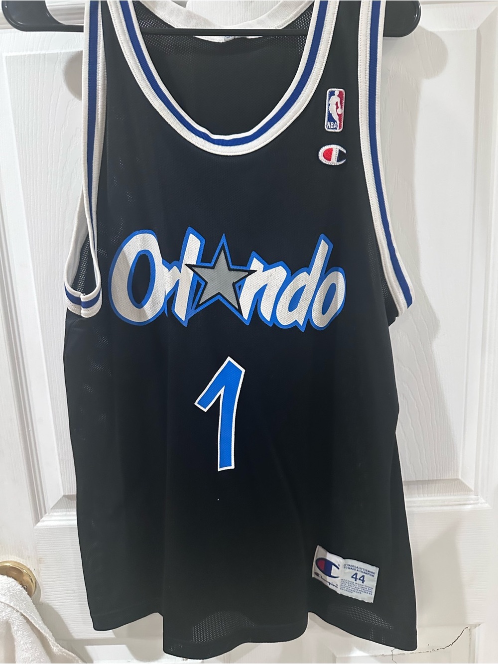 Vintage 90s Orlando Magic Champion #1 Basketball Jersey XL sz44